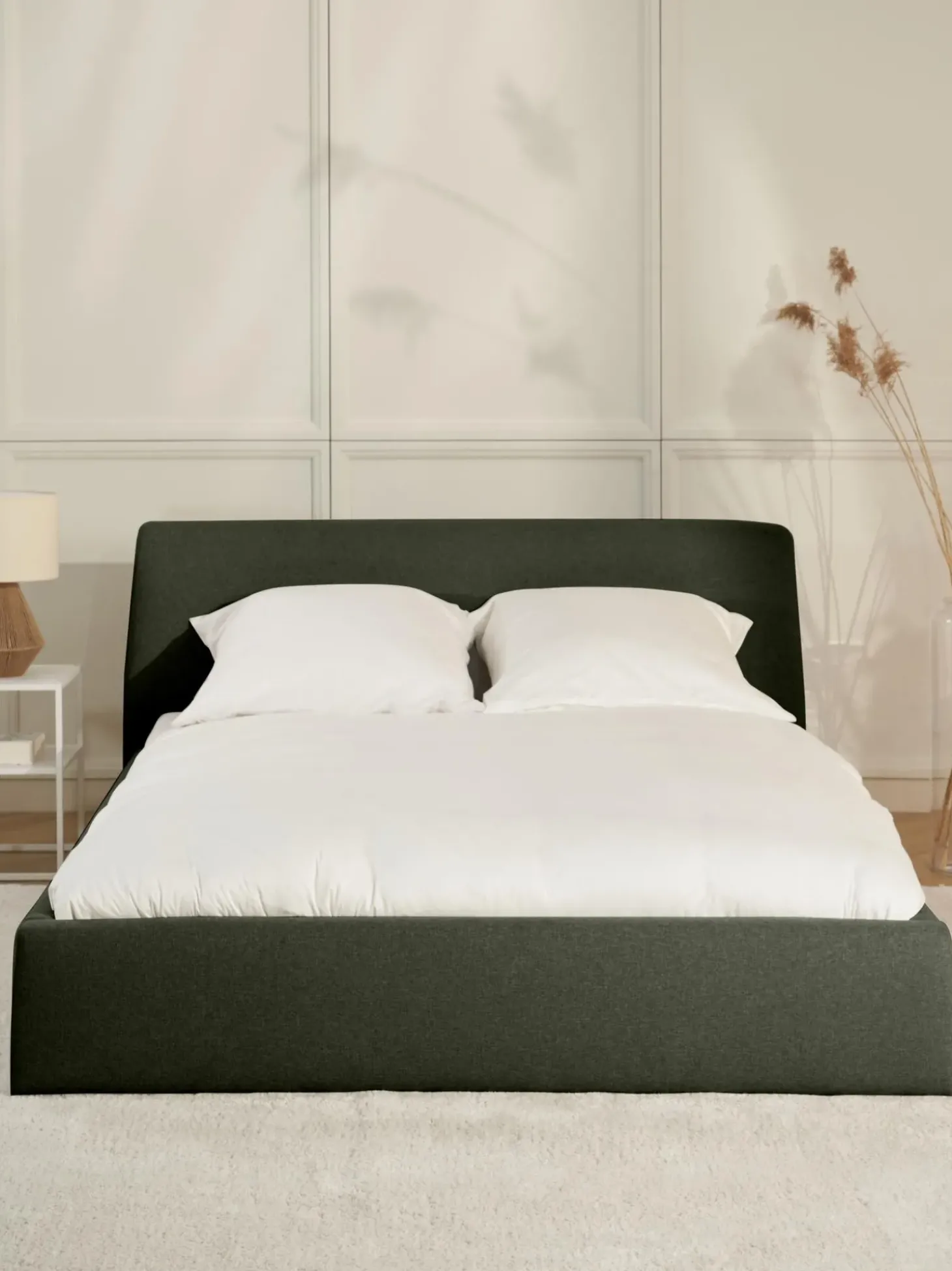 Cama Tapizada Cloud, Con Espacio De Almacenamiento