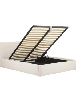 Cama Tapizada Cloud, Con Espacio De Almacenamiento