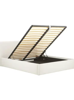 Cama Tapizada Cloud, Con Espacio De Almacenamiento