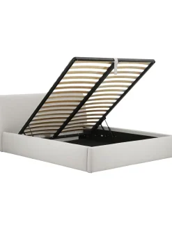 Cama Tapizada Cloud, Con Espacio De Almacenamiento