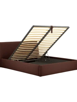 Cama Tapizada Cloud, Con Espacio De Almacenamiento