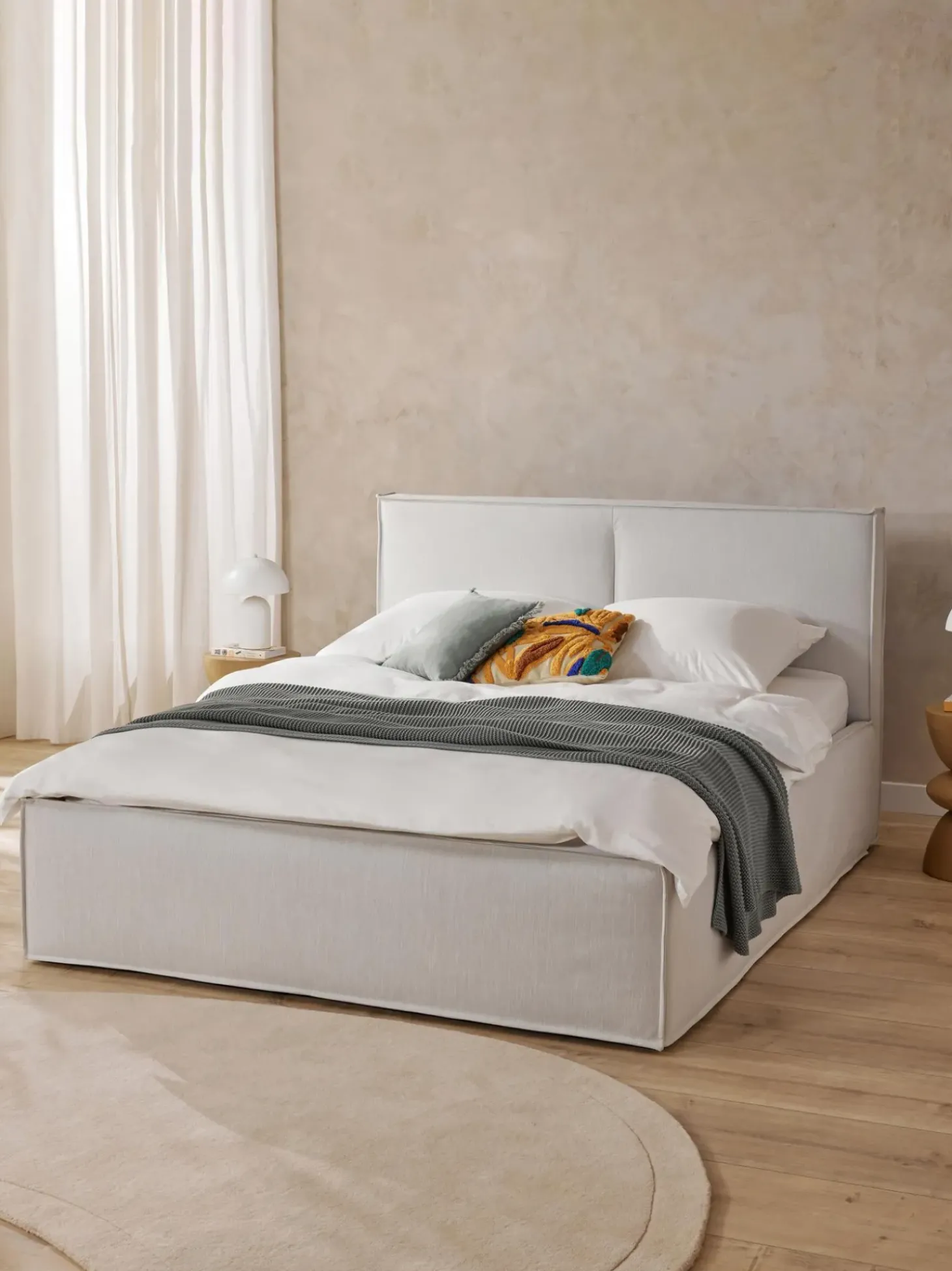 Cama Tapizada Dream, Con Espacio De Almacenamiento