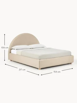 Cama Tapizada Ebba, Con Espacio De Almacenamiento