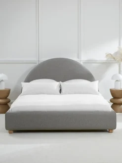 Cama Tapizada Ebba, Con Espacio De Almacenamiento