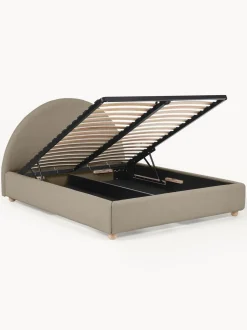 Cama Tapizada Ebba, Con Espacio De Almacenamiento