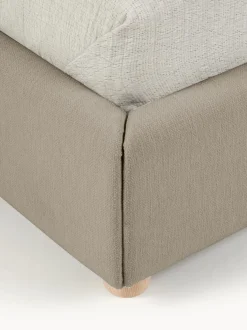 Cama Tapizada Ebba, Con Espacio De Almacenamiento