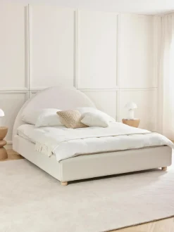 Cama Tapizada Ebba, Con Espacio De Almacenamiento