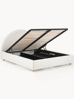 Cama Tapizada Ebba, Con Espacio De Almacenamiento