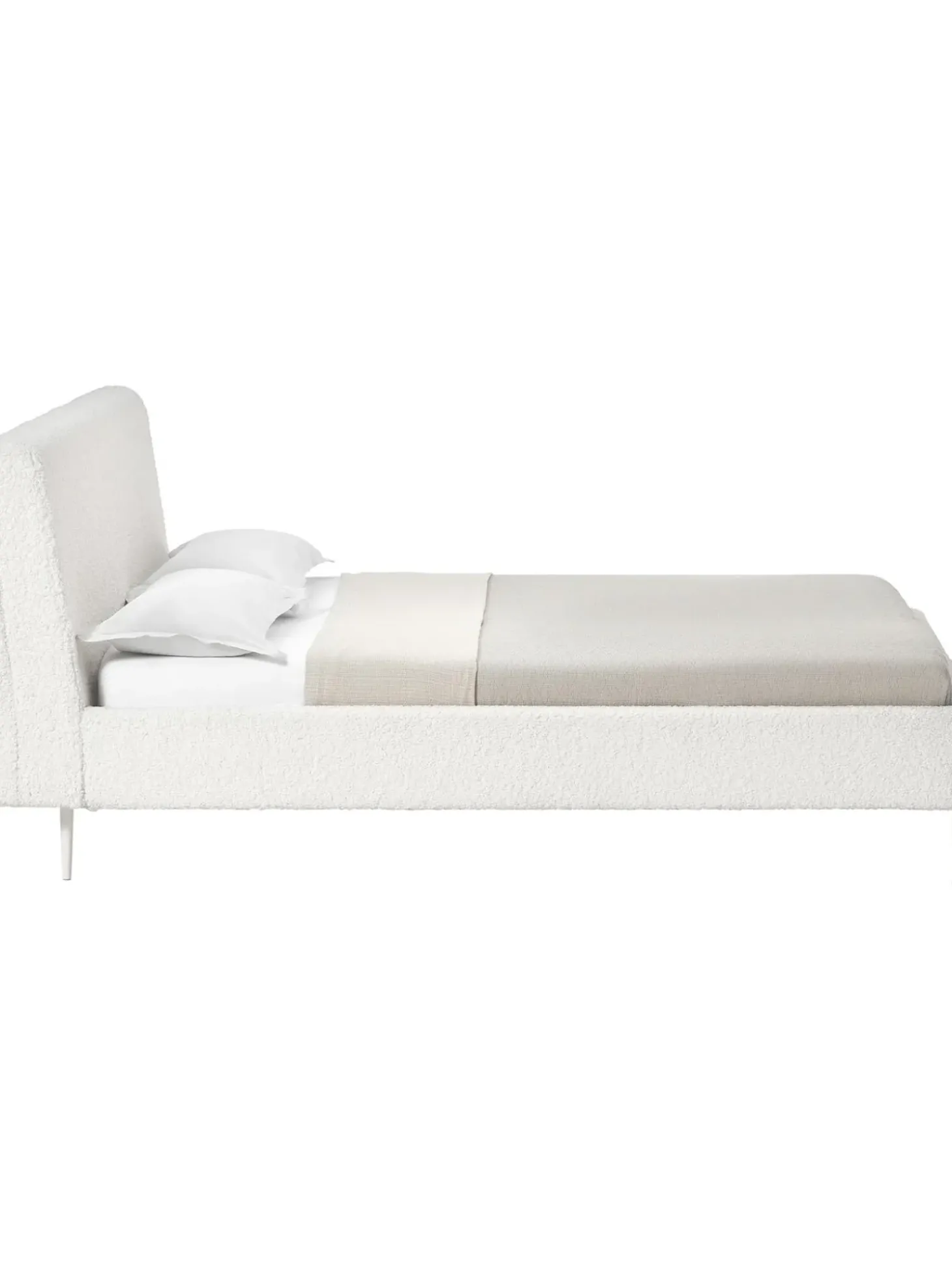 Cama Tapizada En Borreguillo Layla