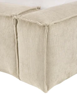 Cama Tapizada En Pana Lennon, Con Espacio De Almacenamiento