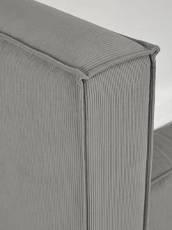 Cama Tapizada En Pana Lennon, Con Espacio De Almacenamiento