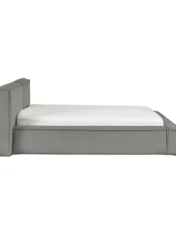 Cama Tapizada En Pana Lennon, Con Espacio De Almacenamiento