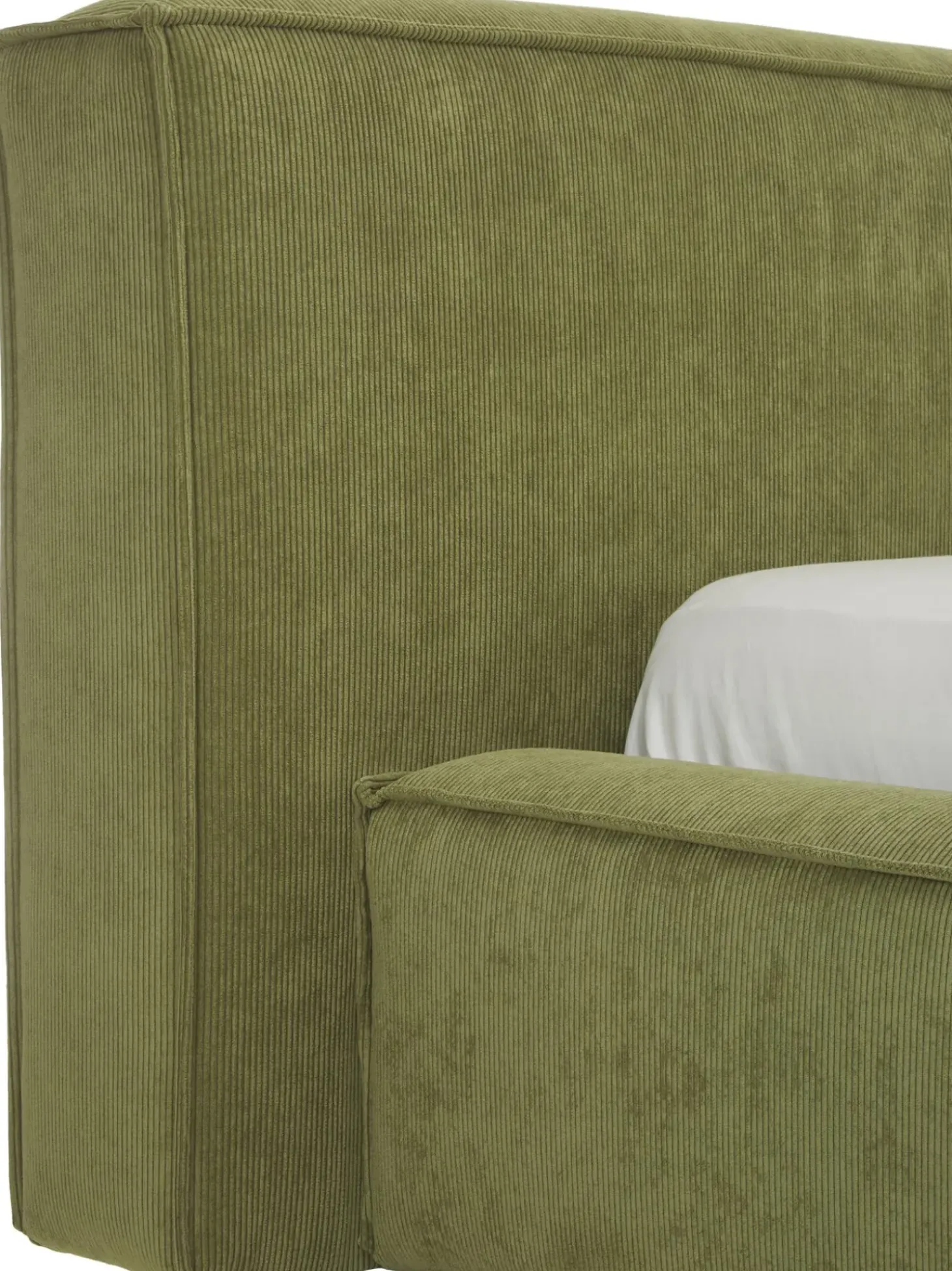 Cama Tapizada En Pana Lennon