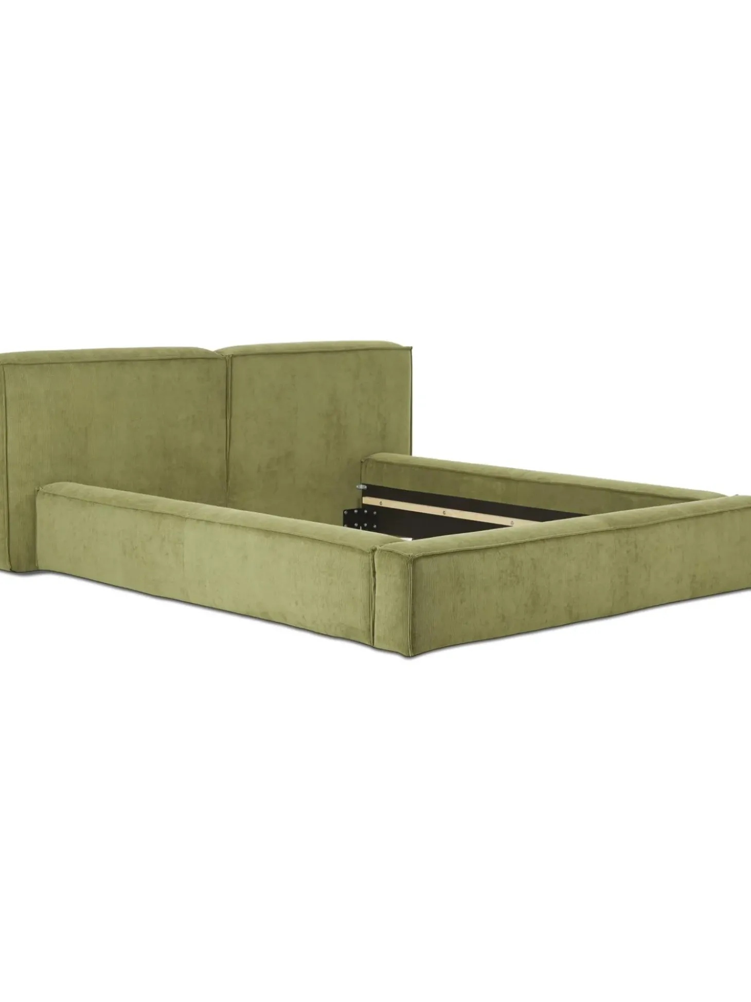 Cama Tapizada En Pana Lennon