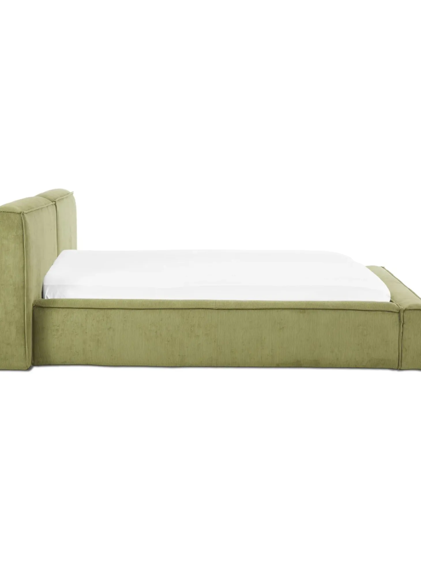 Cama Tapizada En Pana Lennon