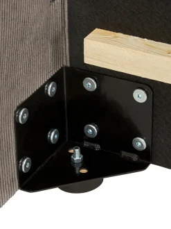 Cama Tapizada En Pana Lennon