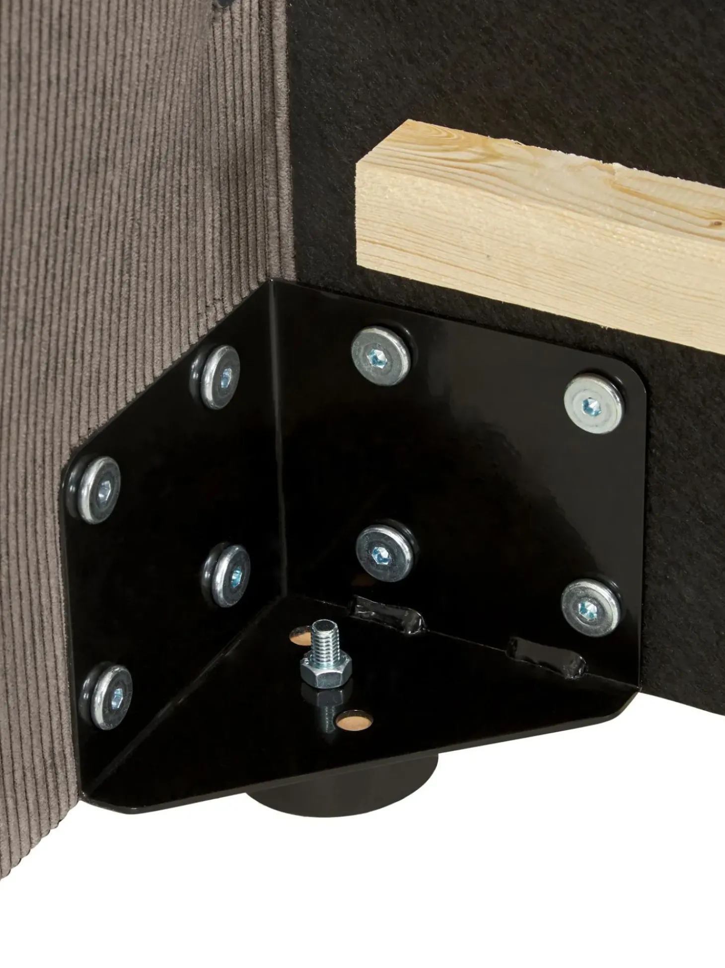 Cama Tapizada En Pana Lennon