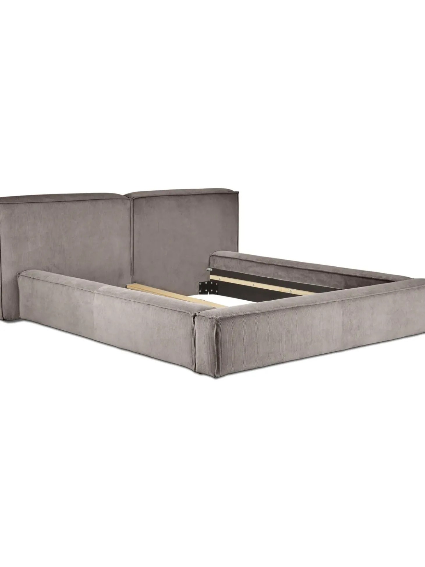 Cama Tapizada En Pana Lennon