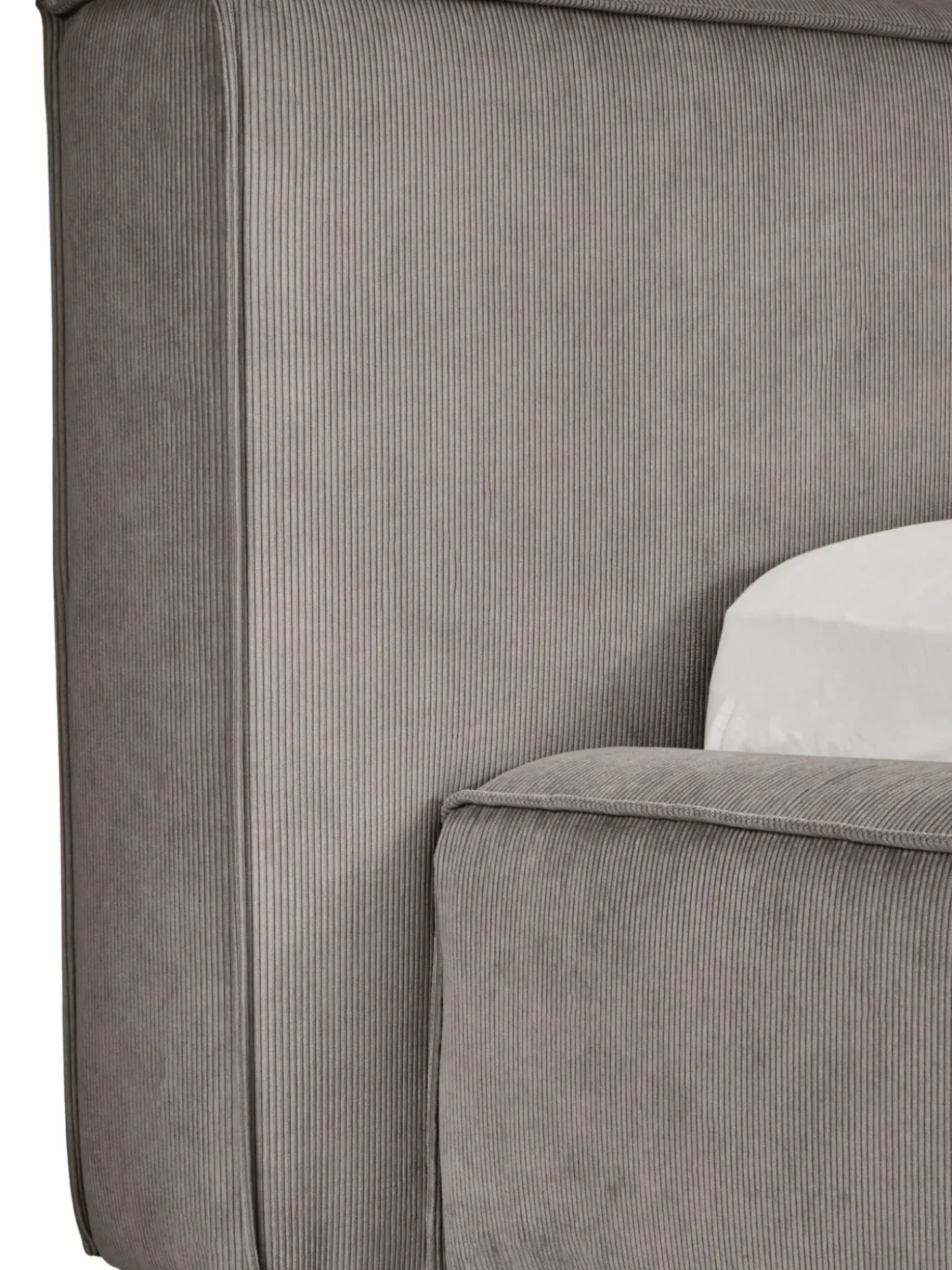 Cama Tapizada En Pana Lennon