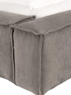 Cama Tapizada En Pana Lennon