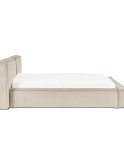 Cama Tapizada En Pana Lennon