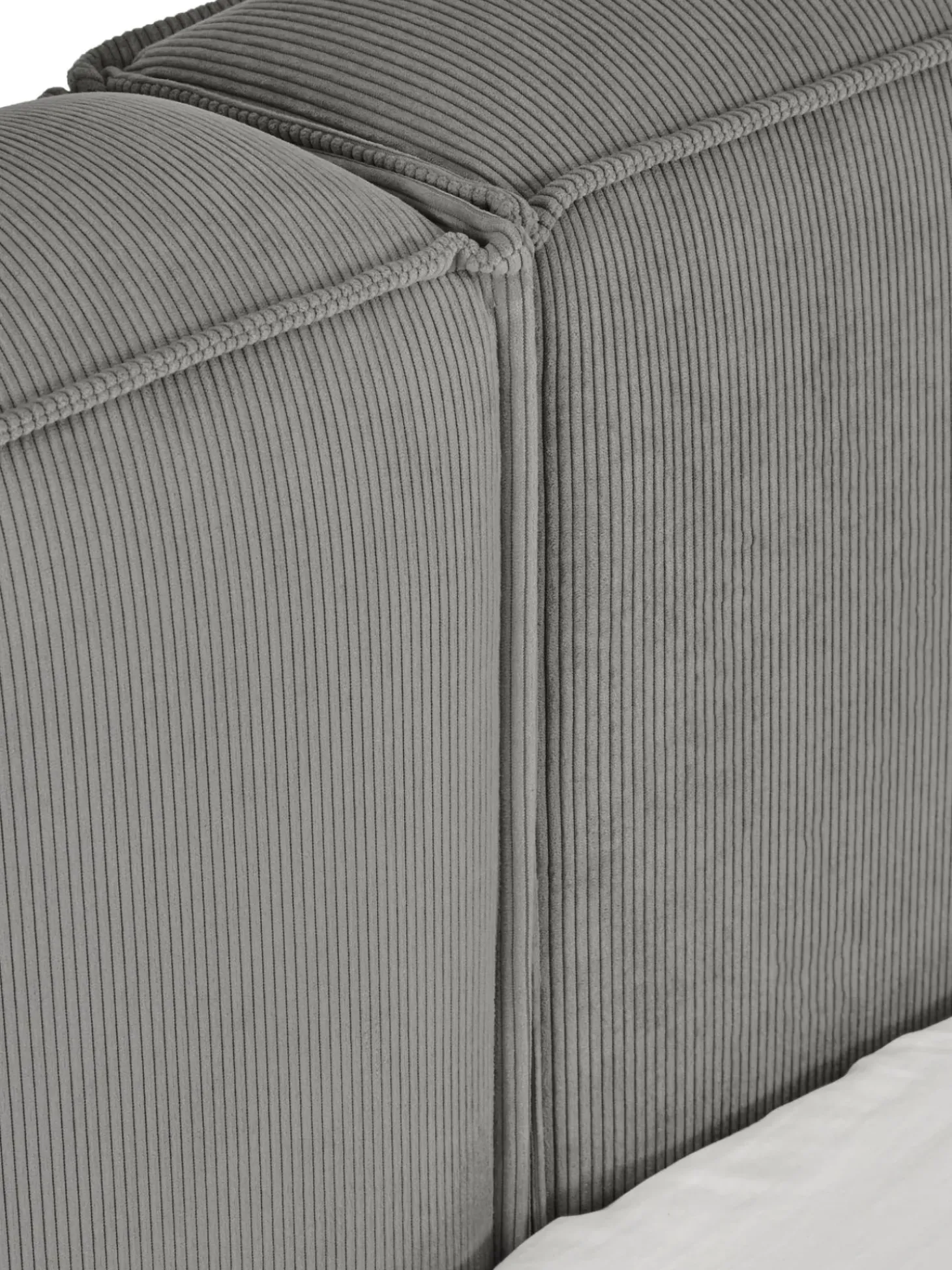 Cama Tapizada En Pana Lennon