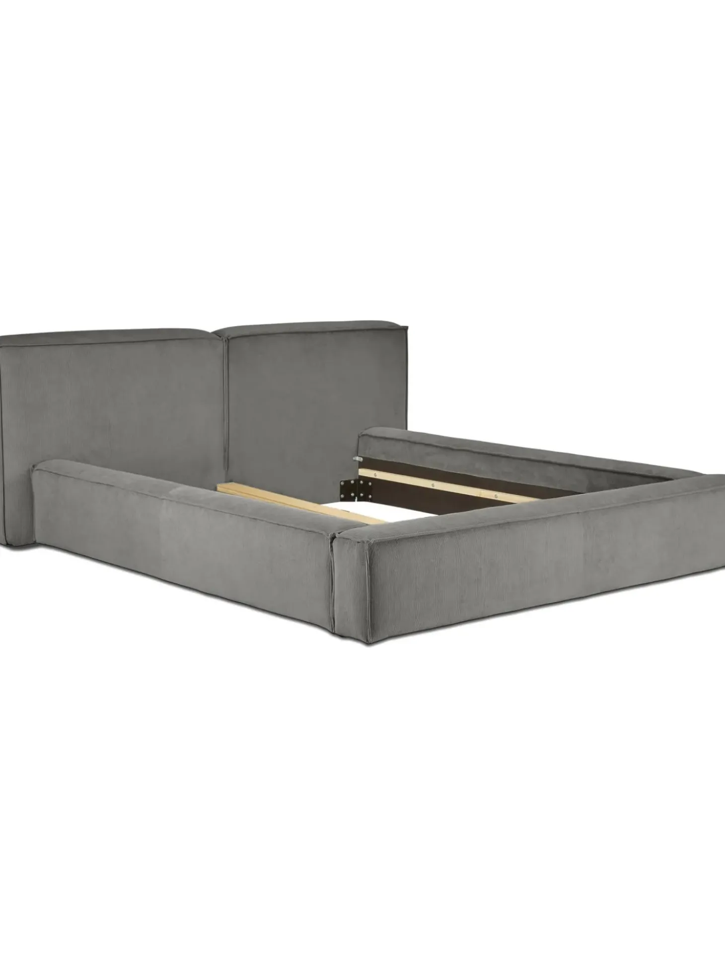 Cama Tapizada En Pana Lennon