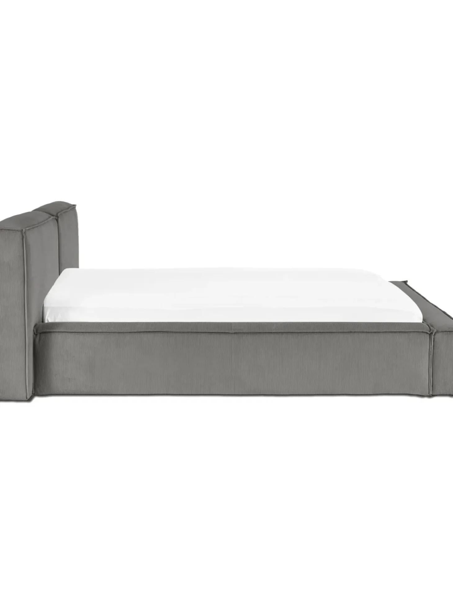 Cama Tapizada En Pana Lennon