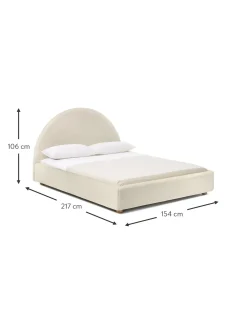 Cama Tapizada En Tejido Boucle Ebba