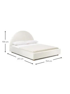 Cama Tapizada En Tejido Boucle Ebba