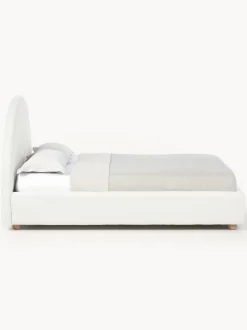 Cama Tapizada En Tejido Boucle Ebba, Con Espacio De Almacenamiento