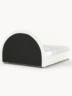 Cama Tapizada En Tejido Boucle Ebba, Con Espacio De Almacenamiento