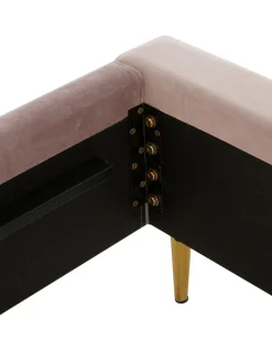 Cama Tapizada En Terciopelo Glamour