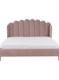 Cama Tapizada En Terciopelo Glamour