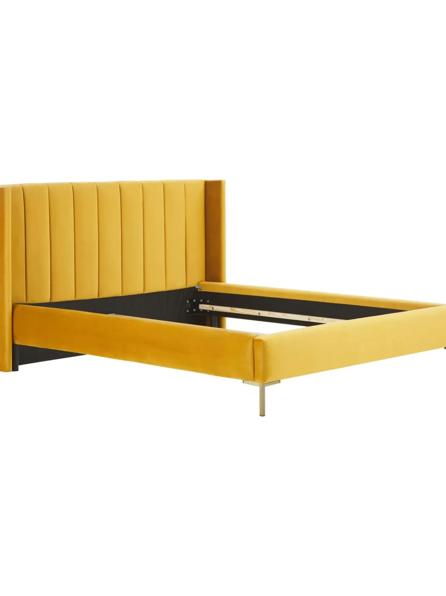 Cama Tapizada En Terciopelo Dusk