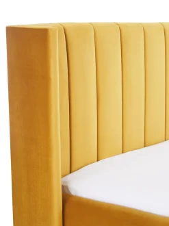 Cama Tapizada En Terciopelo Dusk