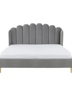 Cama Tapizada En Terciopelo Glamour