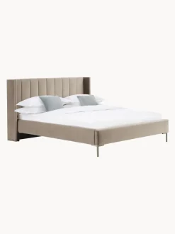 Cama Tapizada En Terciopelo Dusk