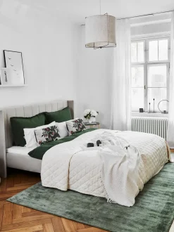 Cama Tapizada En Terciopelo Dusk