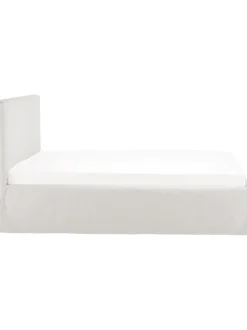 Cama Tapizada Feather, Con Espacio De Almacenamiento