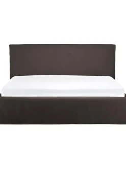 Cama Tapizada Feather, Con Espacio De Almacenamiento