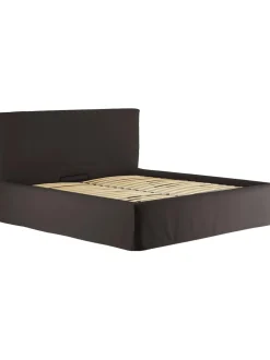 Cama Tapizada Feather, Con Espacio De Almacenamiento