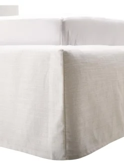 Cama Tapizada Feather, Con Espacio De Almacenamiento