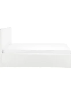 Cama Tapizada Feather, Con Espacio De Almacenamiento