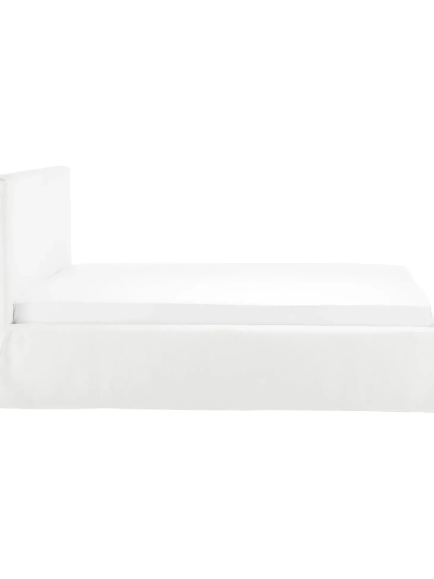 Cama Tapizada Feather, Con Espacio De Almacenamiento