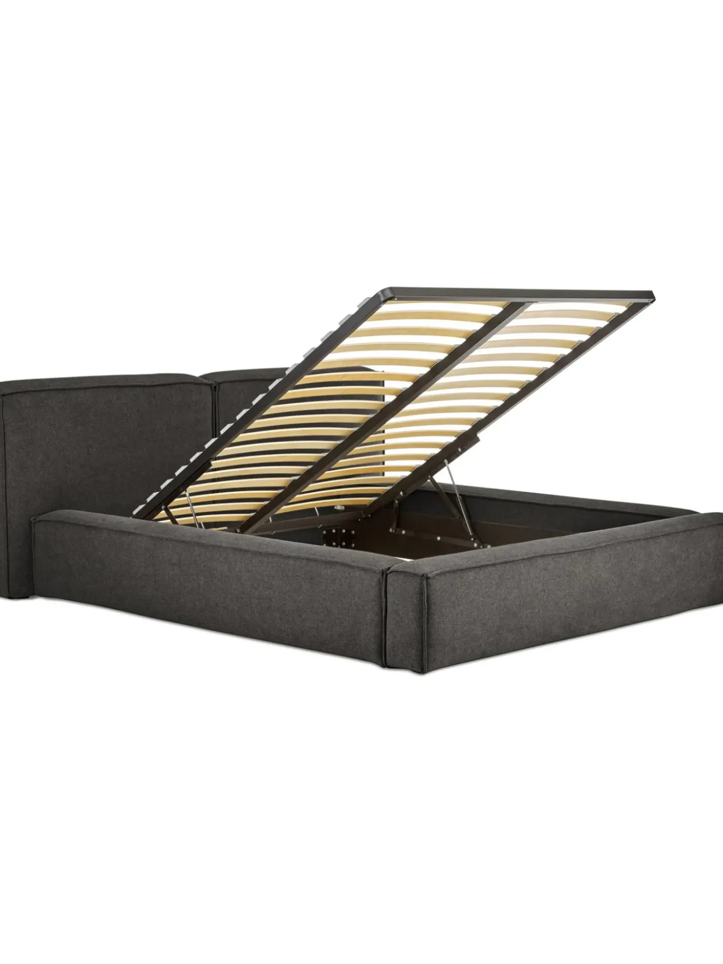 Cama Tapizada Lennon, Con Espacio De Almacenamiento