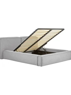 Cama Tapizada Lennon, Con Espacio De Almacenamiento