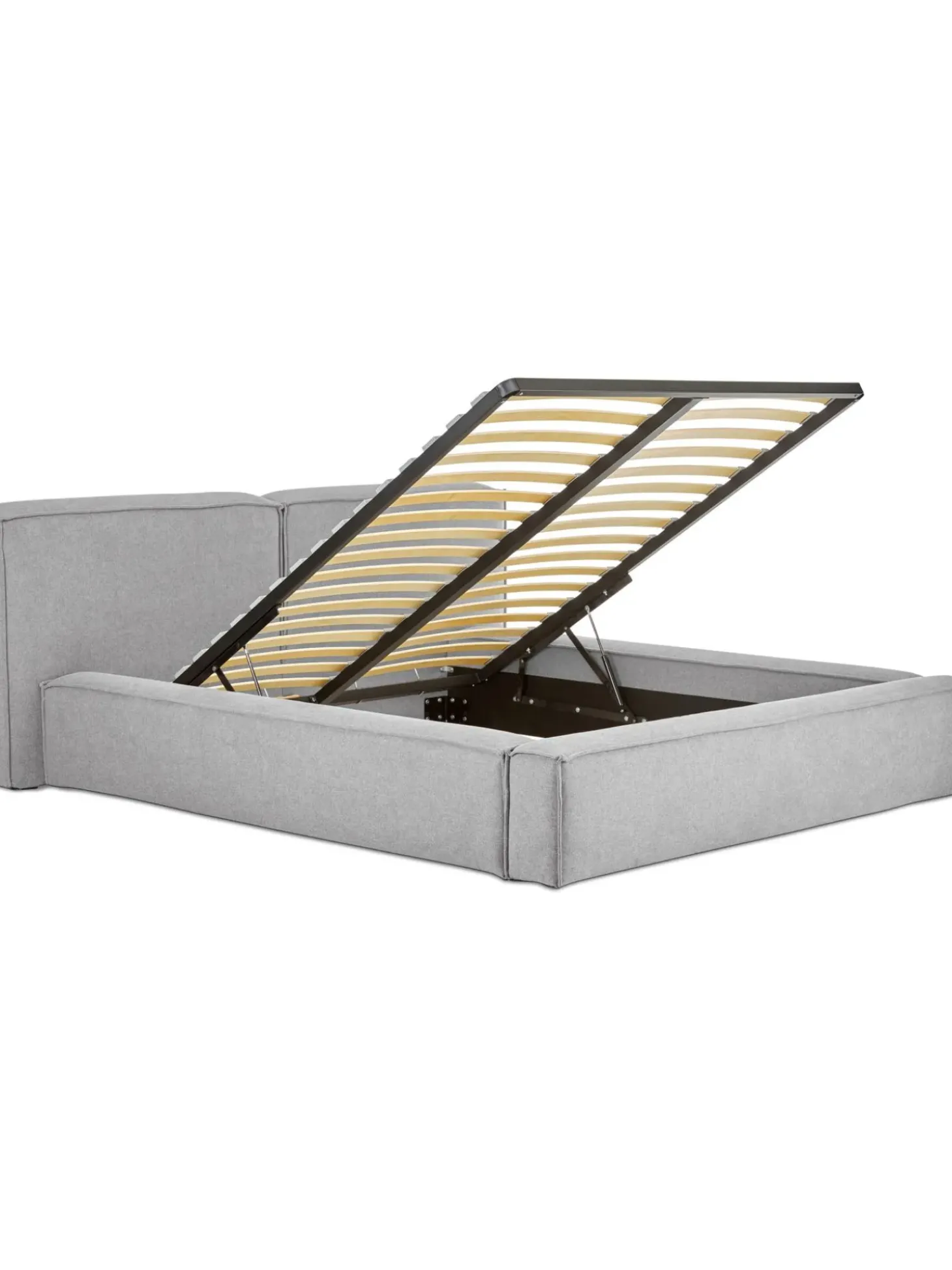 Cama Tapizada Lennon, Con Espacio De Almacenamiento