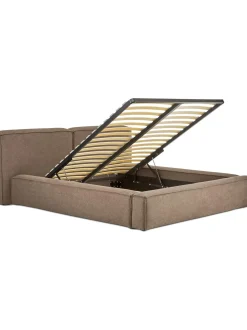 Cama Tapizada Lennon, Con Espacio De Almacenamiento