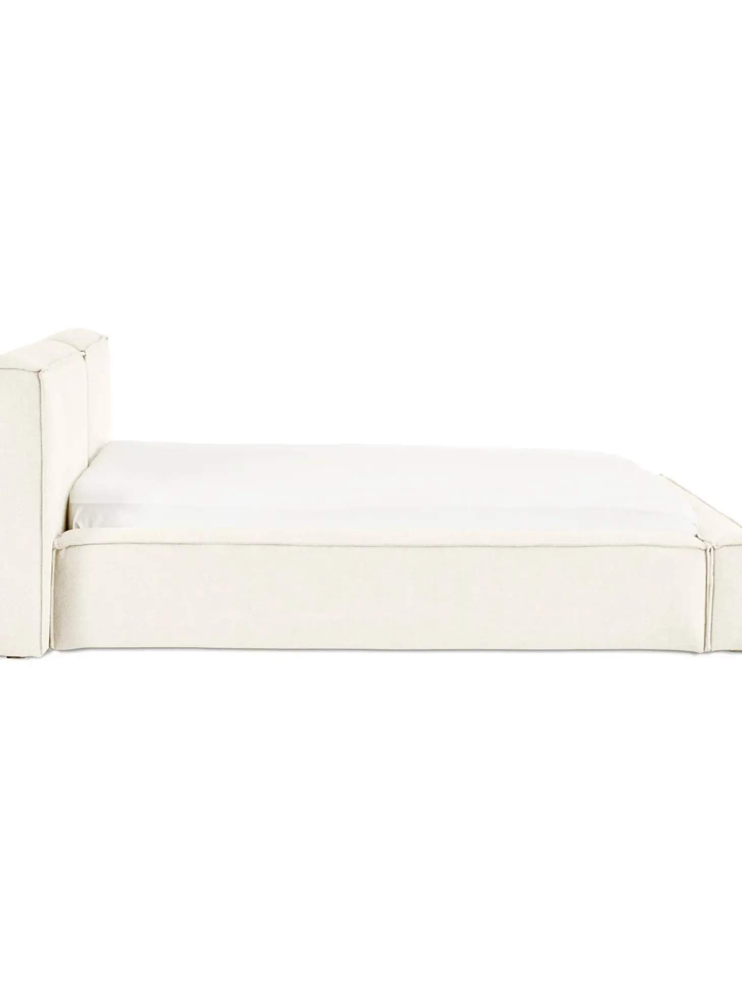 Cama Tapizada Lennon, Con Espacio De Almacenamiento